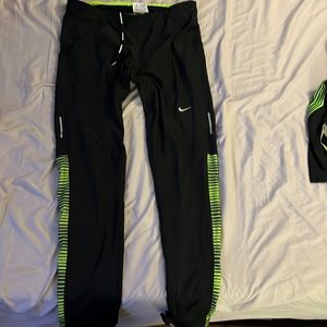 Running tights.  Great thermal protection for cold days